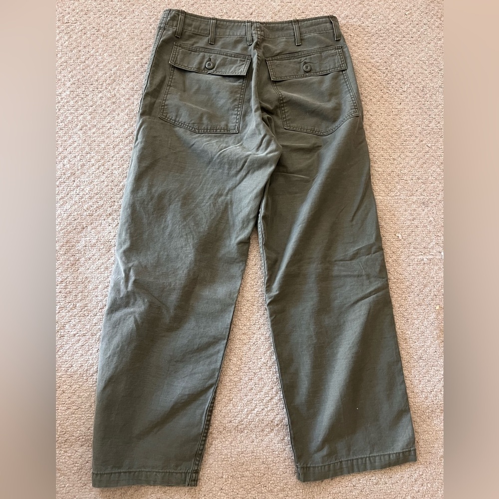 imogene + willie Olive Green Wide-Leg Utility Pants - Picture 2 of 4